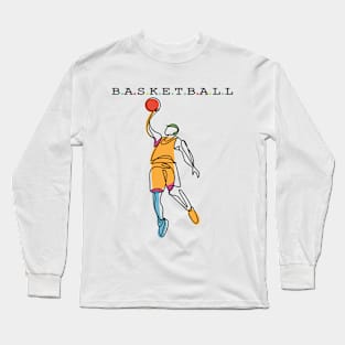 Basketball Sport Long Sleeve T-Shirt